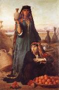 Felix-Auguste Clement Women Selling Water and Oranges on the Road to Heliopolis oil on canvas